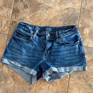 a.n.a Women's Dark Blue Jean Shorts